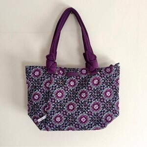 Vera Bradley Hadley East West Tote in Lilac Medallion